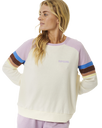 The Rip Curl Womens Surf Revival Raglan Sweatshirt in Lilac