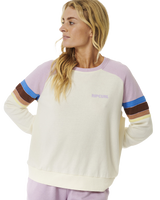 The Rip Curl Womens Surf Revival Raglan Sweatshirt in Lilac