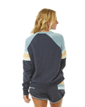 The Rip Curl Womens Surf Revival Raglan Sweatshirt in Dark Navy