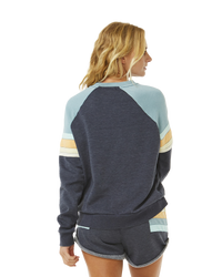 The Rip Curl Womens Surf Revival Raglan Sweatshirt in Dark Navy