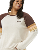 The Rip Curl Womens Surf Revival Raglan Sweatshirt in Oatmeal Marle