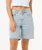 Las Dalias Relaxed Denim Shorts in Vintage Blue