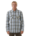 The Rip Curl Mens SWC Flannel Shirt in Sparky Blue