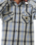 The Rip Curl Mens SWC Flannel Shirt in Sparky Blue