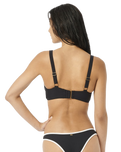 The Rip Curl Womens Premium Surf E Bralette Bikini Top in Black