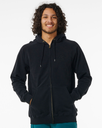 The Rip Curl Mens Searchers Zip Thru Hoodie in Black