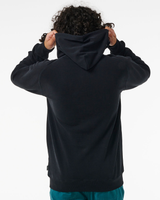 The Rip Curl Mens Searchers Zip Thru Hoodie in Black