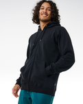 The Rip Curl Mens Searchers Zip Thru Hoodie in Black