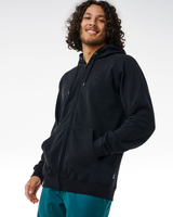 The Rip Curl Mens Searchers Zip Thru Hoodie in Black