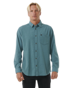 The Rip Curl Mens Classic Surf Washed Shirt in Bluestone