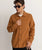 Textured Linen LS Shirt in Tobacco