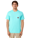 The Rip Curl Mens Badge T-Shirt in Aqua