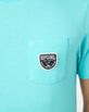 The Rip Curl Mens Badge T-Shirt in Aqua