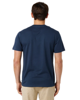 The Rip Curl Mens Striped T-Shirt in Dark Navy