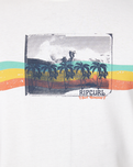 The Rip Curl Mens Striped T-Shirt in Bone