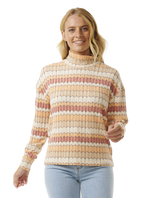 The Rip Curl Womens Cosy Crew Fleece Top in Multi