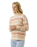 The Rip Curl Womens Cosy Crew Fleece Top in Multi