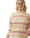 The Rip Curl Womens Cosy Crew Fleece Top in Multi