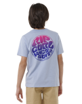 The Rip Curl Boys Boys Wetsuit Icon T-Shirt in Spray Blue