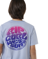 The Rip Curl Boys Boys Wetsuit Icon T-Shirt in Spray Blue