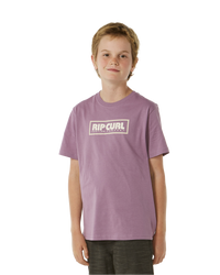 The Rip Curl Boys Boys Big Mumma Icon T-Shirt in Dusty Purple