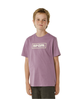 The Rip Curl Boys Boys Big Mumma Icon T-Shirt in Dusty Purple