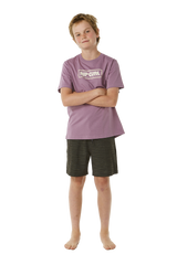 The Rip Curl Boys Boys Big Mumma Icon T-Shirt in Dusty Purple