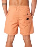 The Rip Curl Mens Easy Living Volley Shorts in Clay