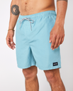 The Rip Curl Mens Easy Living Volley Shorts in Dusty Blue