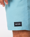 The Rip Curl Mens Easy Living Volley Shorts in Dusty Blue