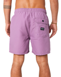 The Rip Curl Mens Easy Living Volley Shorts in Dusty Purple