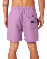 The Rip Curl Mens Easy Living Volley Shorts in Dusty Purple