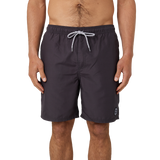 The Rip Curl Mens Easy Living Volley Shorts in Black