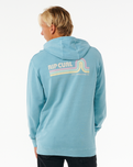 The Rip Curl Mens Surf Revival Hoodie in Dusty Blue