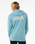 The Rip Curl Mens Surf Revival Hoodie in Dusty Blue