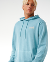 The Rip Curl Mens Surf Revival Hoodie in Dusty Blue