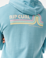 The Rip Curl Mens Surf Revival Hoodie in Dusty Blue