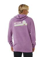 The Rip Curl Mens Surf Revival Hoodie in Dusty Purple