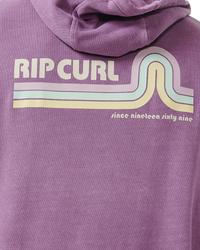 The Rip Curl Mens Surf Revival Hoodie in Dusty Purple