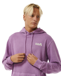 The Rip Curl Mens Surf Revival Hoodie in Dusty Purple