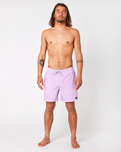 The Rip Curl Mens Daily Volley Shorts in Lilac