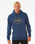 The Rip Curl Mens Stapler Hoodie in Washed Navy