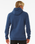 The Rip Curl Mens Stapler Hoodie in Washed Navy