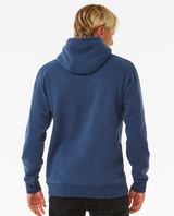 The Rip Curl Mens Stapler Hoodie in Washed Navy