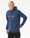 The Rip Curl Mens Stapler Hoodie in Washed Navy