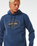 The Rip Curl Mens Stapler Hoodie in Washed Navy