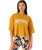 The Rip Curl Womens Seacell Crop Heritage T-Shirt in Gold