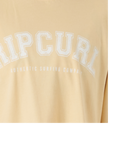 The Rip Curl Womens Seacall Crop Heritage T-Shirt in Blush