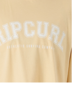 The Rip Curl Womens Seacall Crop Heritage T-Shirt in Blush