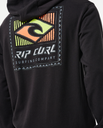 The Rip Curl Mens Tradition Zip Hoodie in Washed Black